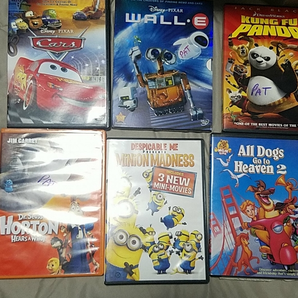 dvd Media 6 Used Dvds Cars Horton Hears A Who Minion Poshmark
